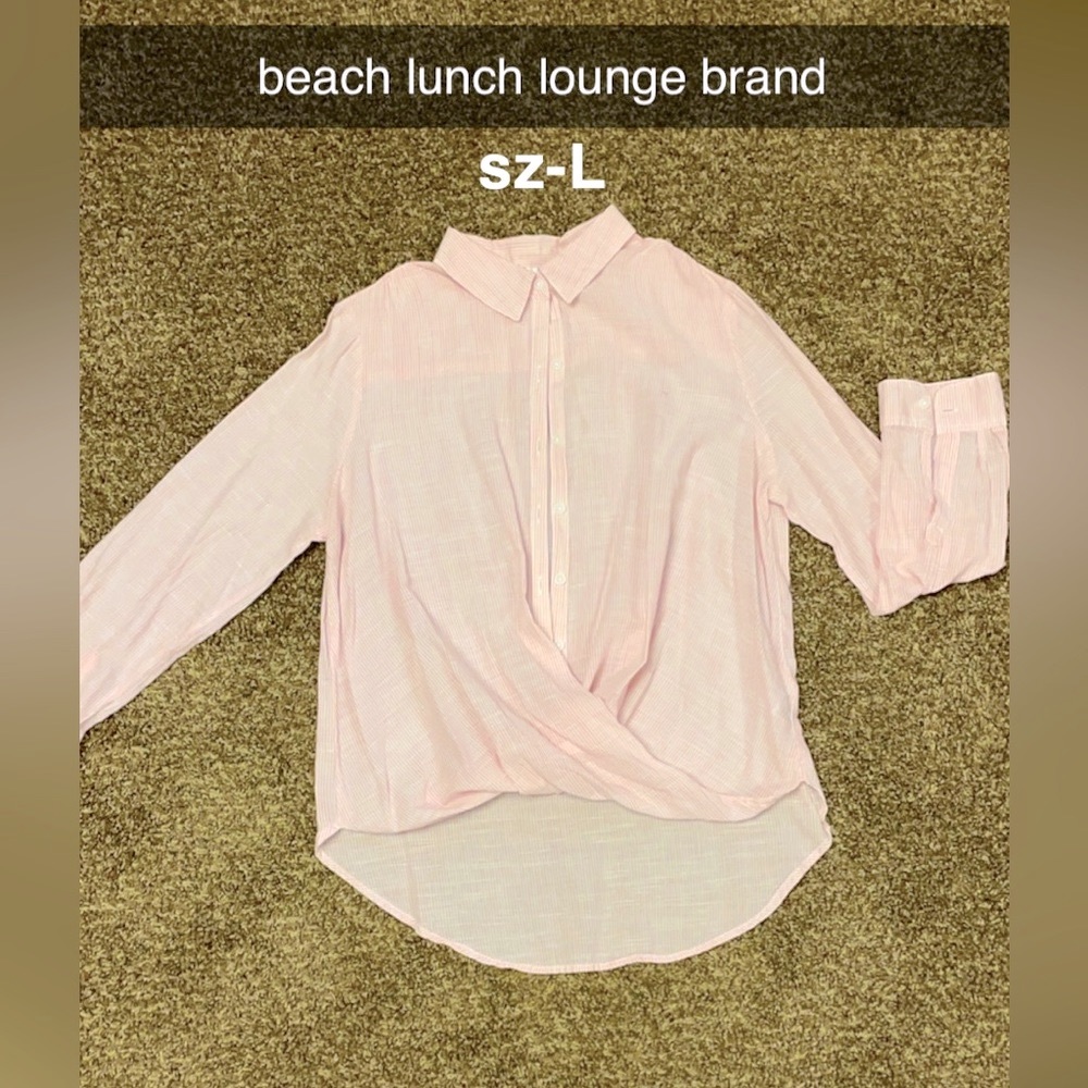 breakfast lunch lounge Button Down Blouse